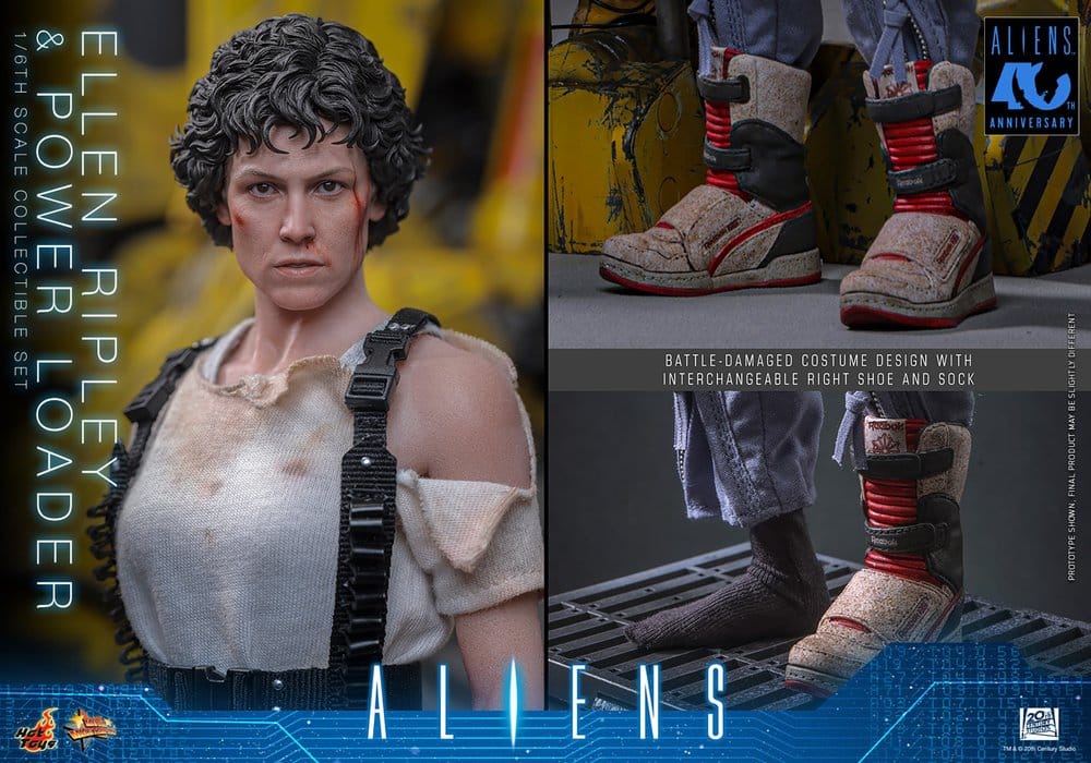 Alien Movie Masterpiece Figure Set 1/6 Ellen Ripley and Power Loader 52 cm
