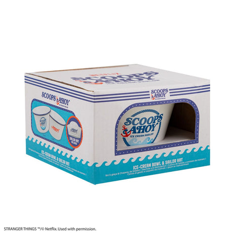 Stranger Things Ice Cream Bowl with Sailor Hat Scoops Ahoy