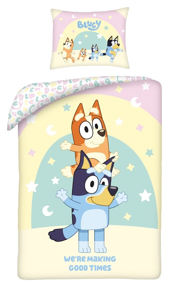 Bluey Duvet Set We're Making Good Times 160 x 200 cm / 70 x 80 cm