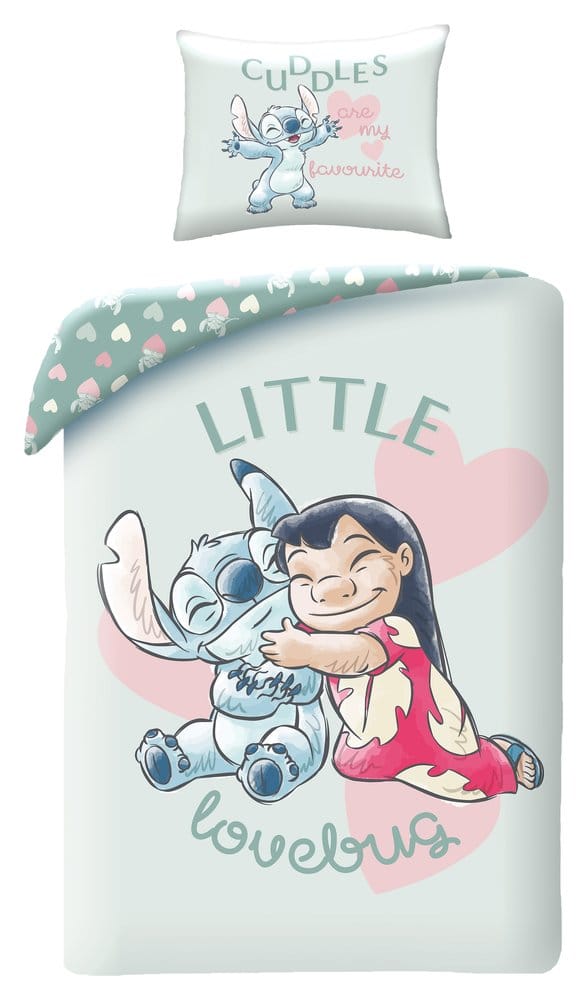 Lilo & Stitch Duvet Set Little Lovebug 140 x 200 cm / 70 x 90 cm