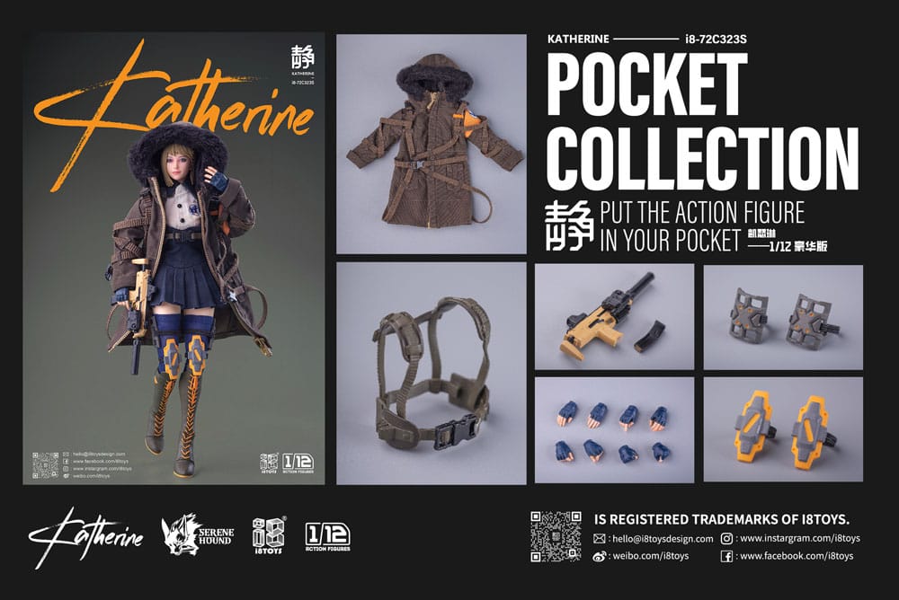 Serene Hound Katherine Deluxe Ver. 15cm 1/12 Scale Pocket Collection Action Figure