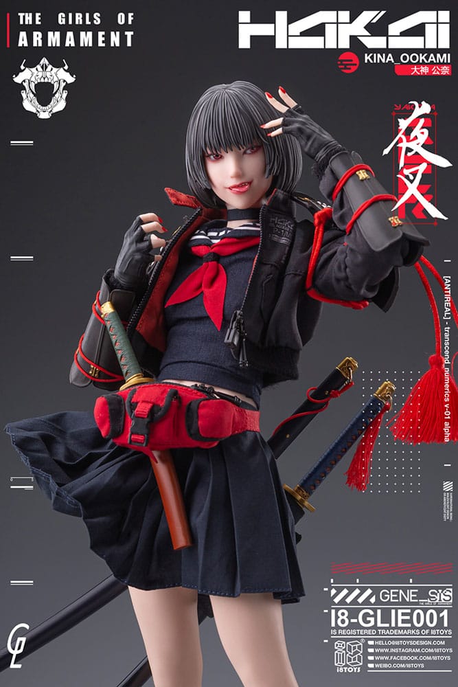 Original Character The Girls of Armament Kina Ookami 28cm 1/6 Scale i8Toys x Gharliera Action Figure