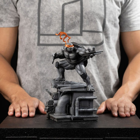 Teenage Mutant Ninja Turtles Art Scale Statue 1/10 Michelangelo Black and White Variant 26 cm heo exclusive