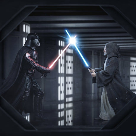 Star Wars Deluxe Art Scale Statue 1/10 Darth Vader Vs Obi-Wan Kenobi (CCXP Exclusive 2025) 24 cm