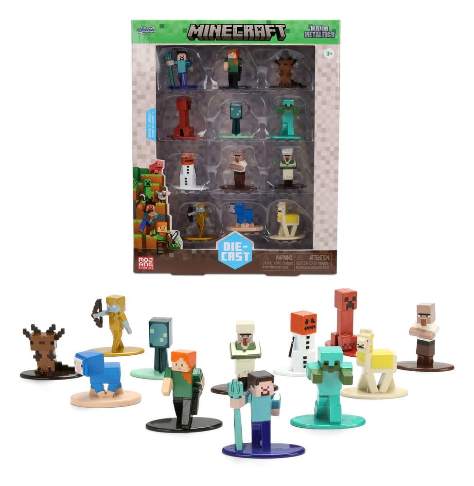 Minecraft Nano Metalfigs Mini Figures 12-Pack