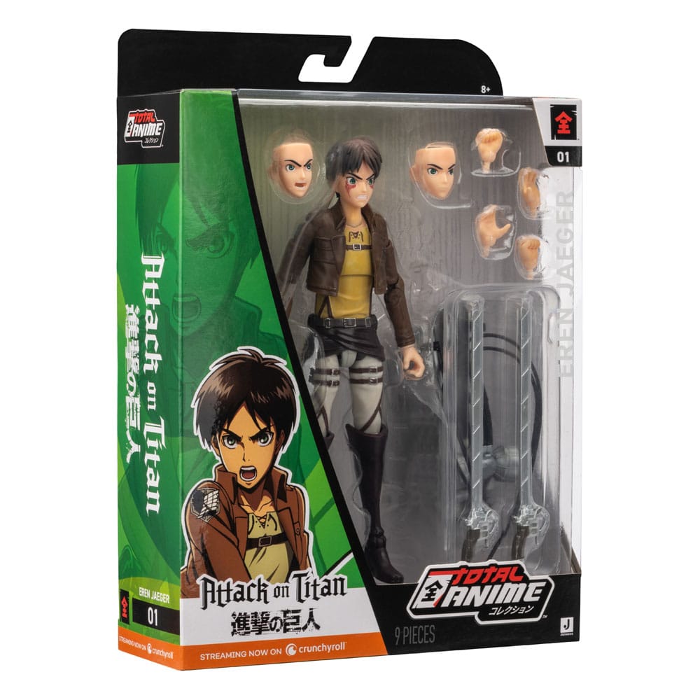 Attack on Titan Total Anime Eren Jaeger 17 cm Action Figure
