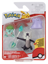 Pokémon Battle Figure Set Action Figures Bulbasaur, Ditto & Alolan Marowak (3-Pack)