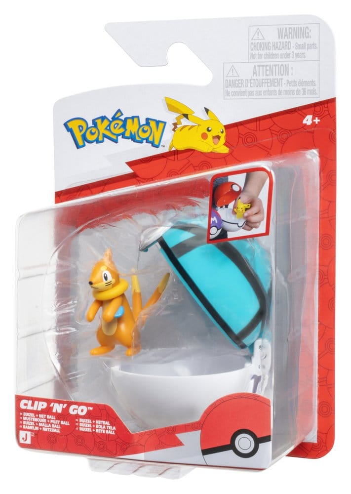 Pokémon Clip 'n' Go Action Figure Buizel & Net Ball