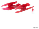 Star Wars Medium Vehicle & Figure Assortment Hyena Vulture Bomber (Red Hologram) & Battle Droid (Chase)