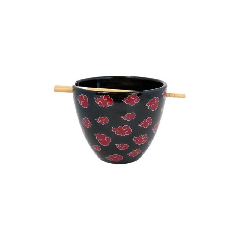 Naruto Shippuden Akatsuki Logo 473 ml Ramen Bowl with Chopsticks