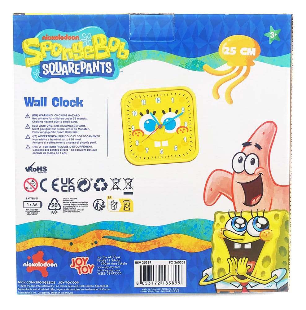 Spongebob Wall Clock square Spongebob