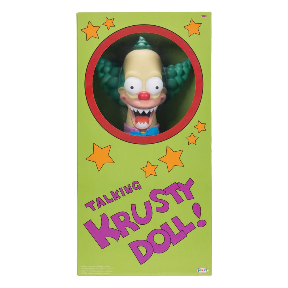 The Simpsons Treehouse of Horror 18" 1:1 Scale Talking Krusty Doll Plush Figure