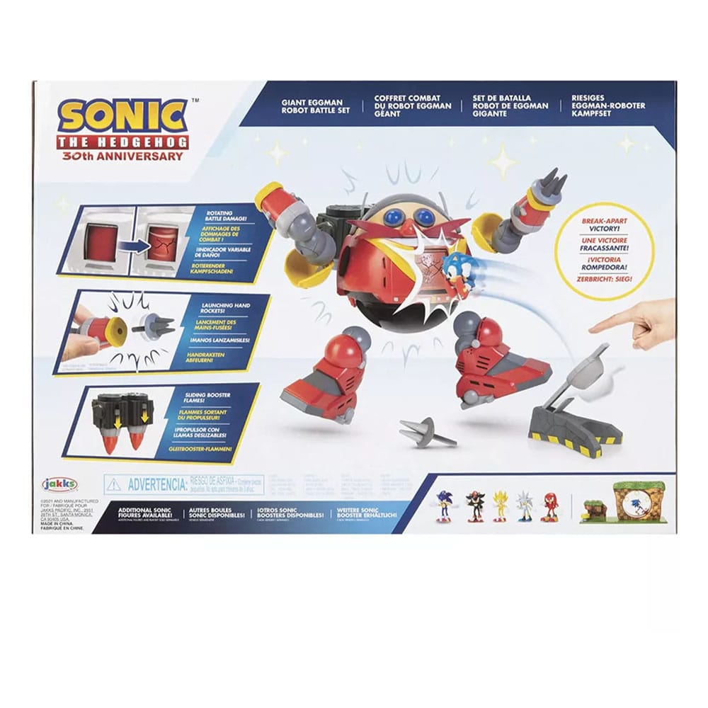 Sonic - The Hedgehog Giant Eggman Robot Battle Set Playset