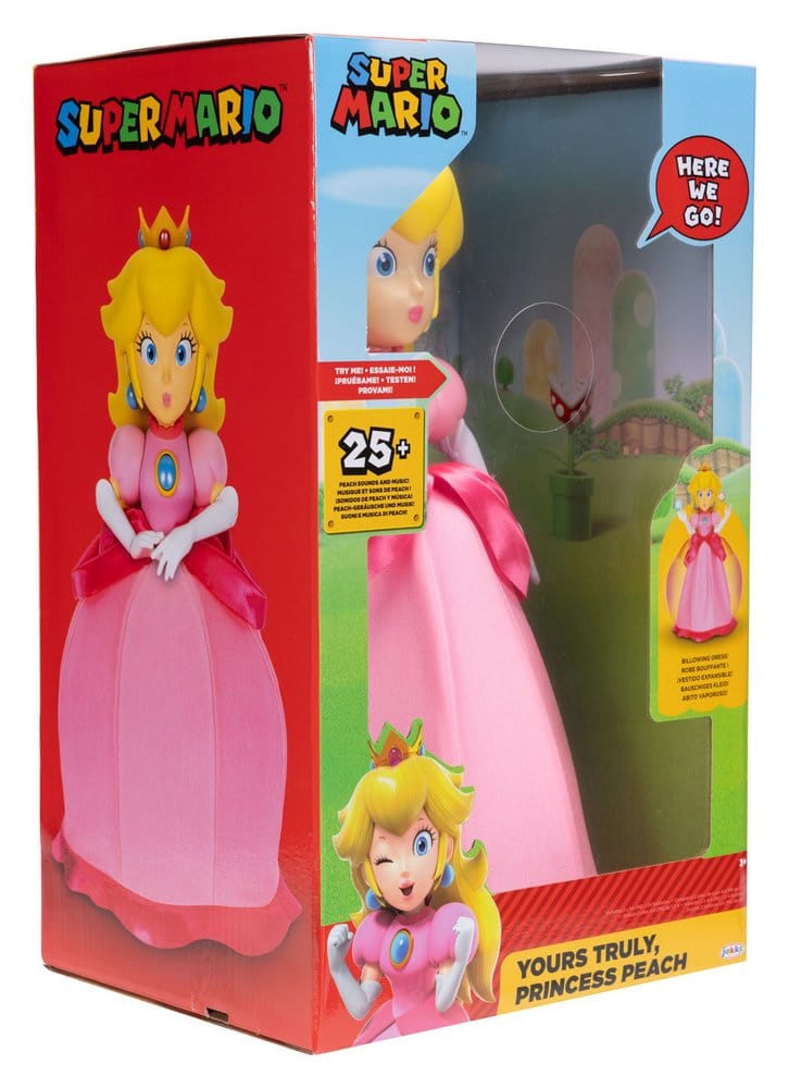 Super Mario Talking Action Figure Yours Truly Princess Peach 36 cm