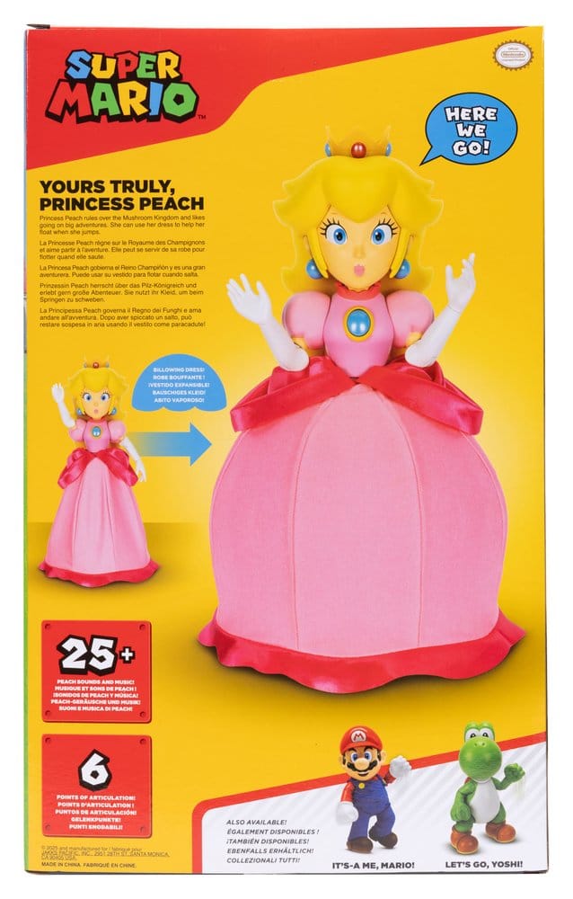 Super Mario Talking Action Figure Yours Truly Princess Peach 36 cm