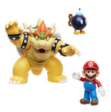 World of Nintendo Mario vs. Bowser Lava Battle 6-15 cm Action Figure 3-Pack