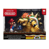 World of Nintendo Mario vs. Bowser Lava Battle 6-15 cm Action Figure 3-Pack