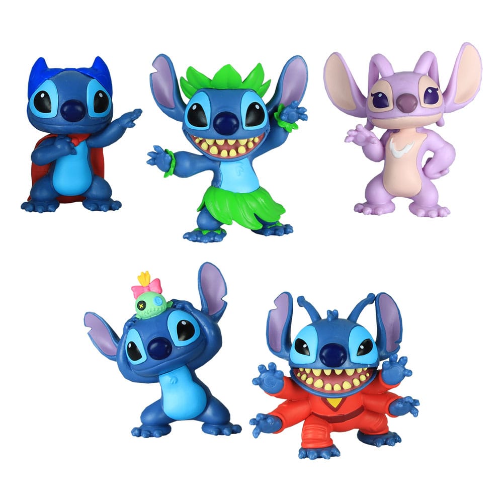 Lilo & Stitch: Stitch Collectible Figure Set 7 cm Mini Figure 5-Pack