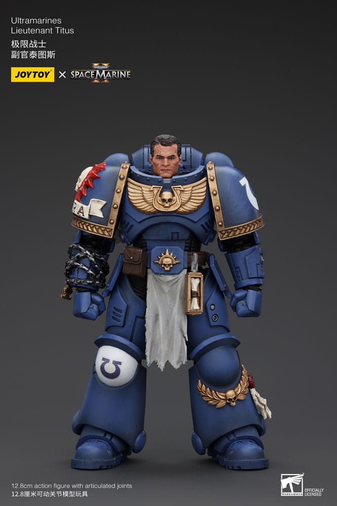 Warhammer 40k Uitramarines Lieutenant Titus 13 cm 1/18 Action Figure