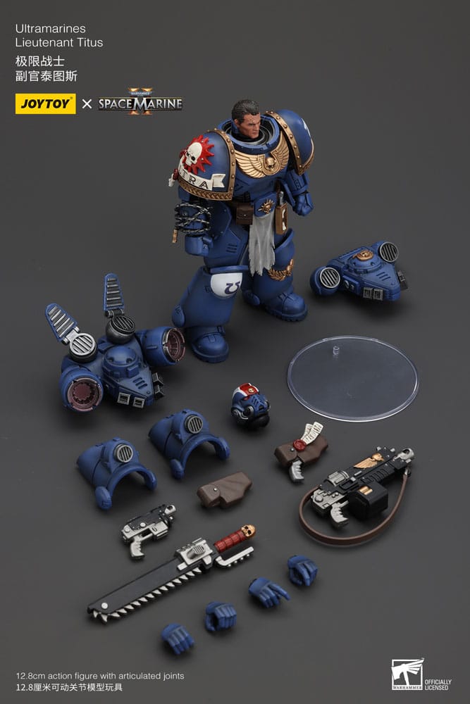 Warhammer 40k Uitramarines Lieutenant Titus 13 cm 1/18 Action Figure