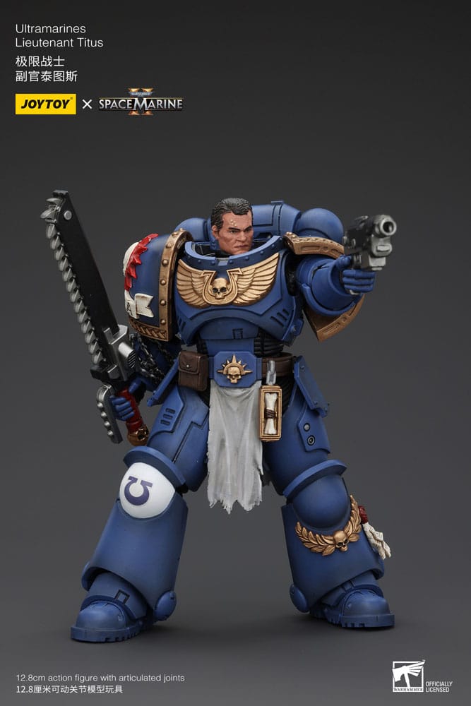 Warhammer 40k Uitramarines Lieutenant Titus 13 cm 1/18 Action Figure