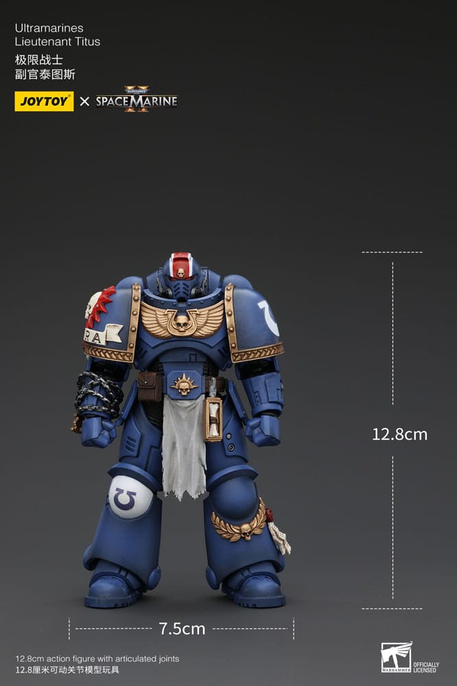 Warhammer 40k Uitramarines Lieutenant Titus 13 cm 1/18 Action Figure
