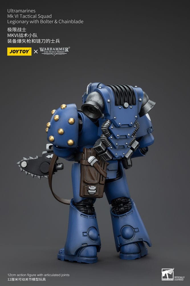 Warhammer The Horus Heresy Ultramarines MK VI Tactical Squad Legionary with Bolter & Chainblade 20 cm 1/18 Action Figure