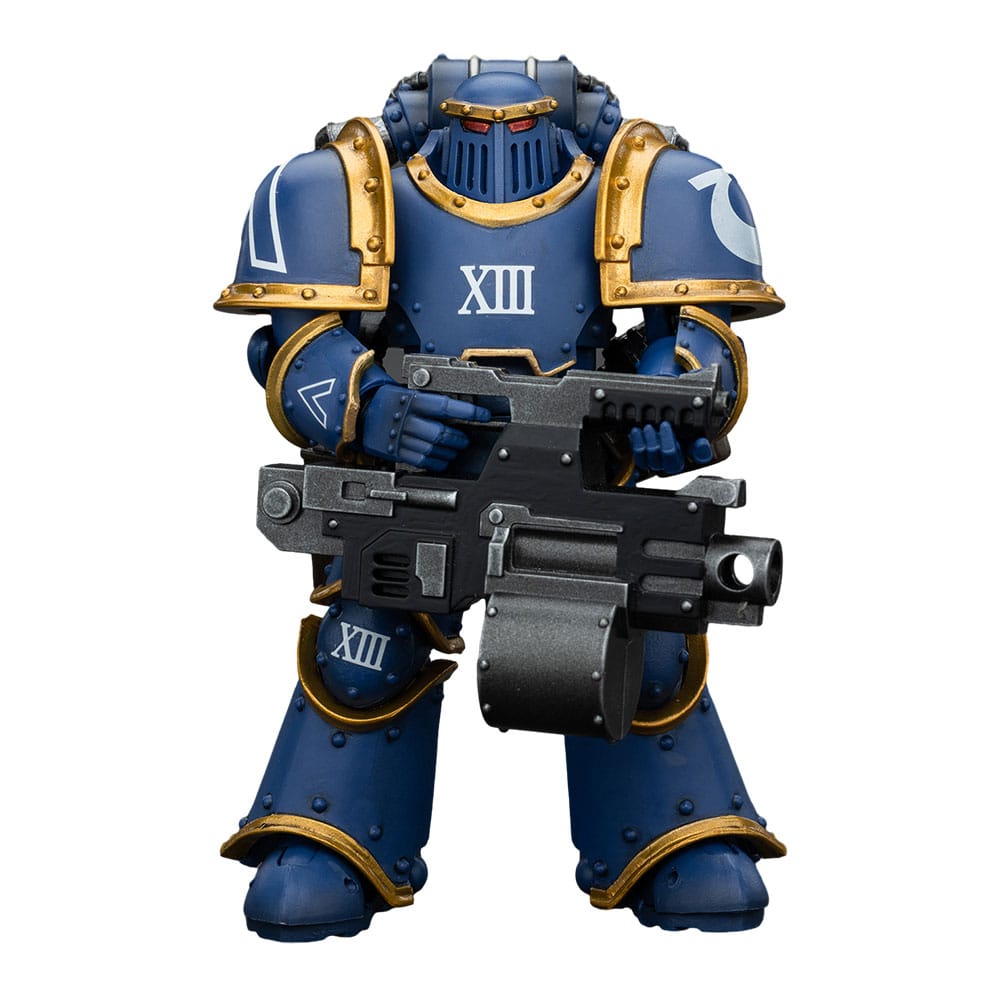 Warhammer The Horus Heresy Ultramarines Legion MKIII Tactical Support Squad Legionary with Heavy Bolter 20 cm 1/18 Action Figure