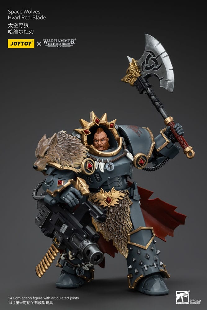 Warhammer The Horus Heresy Space Wolves Hvarl Red-Blade 14 cm 1/18 Action Figure