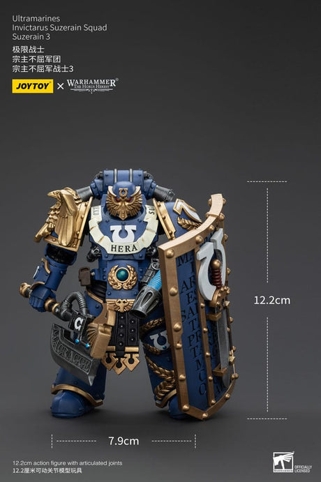 Warhammer The Horus Heresy Ultramarines Invictarus Suzerain Squad Suzerain 3 12 cm 1/18 Action Figure