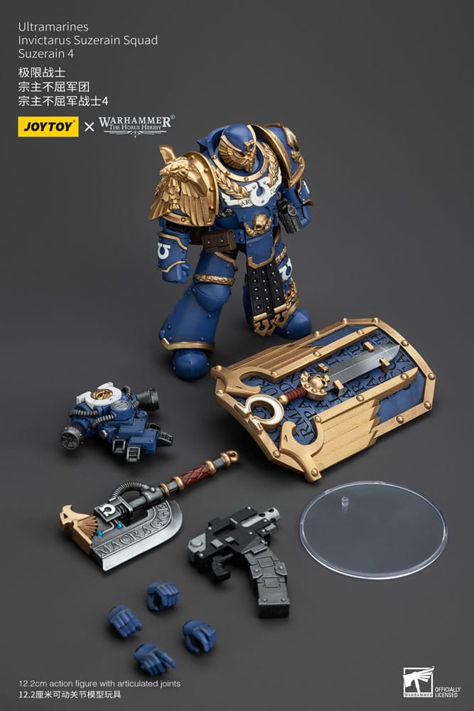 Warhammer The Horus Heresy Ultramarines Invictarus Suzerain Squad Suzerain 4 12 cm 1/18 Action Figure