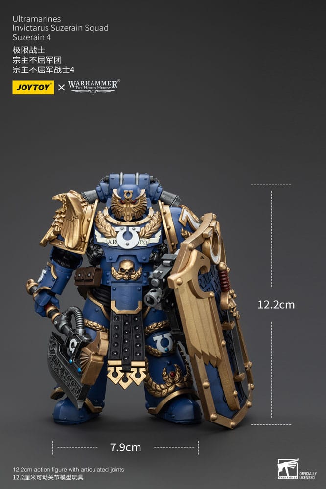 Warhammer The Horus Heresy Ultramarines Invictarus Suzerain Squad Suzerain 4 12 cm 1/18 Action Figure