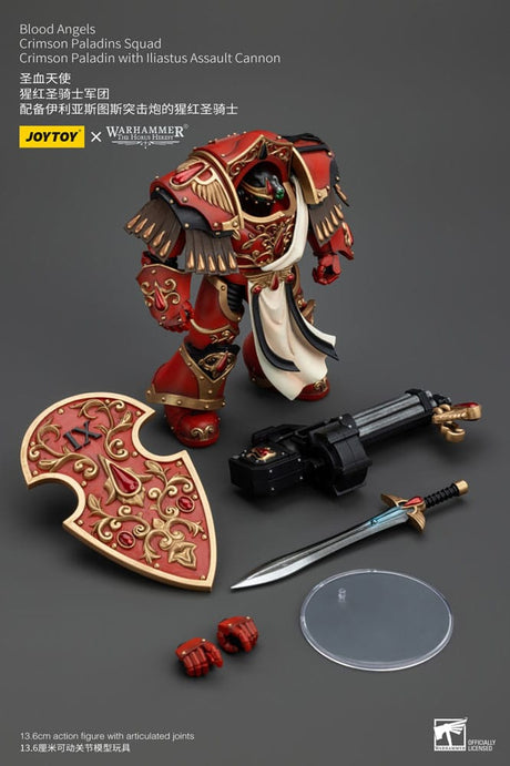 Warhammer The Horus Heresy Blood Angels Crimson Paladins Squad Crimson Paladin with Iliastus Assault Cannon 14 cm 1/8 Action Figure