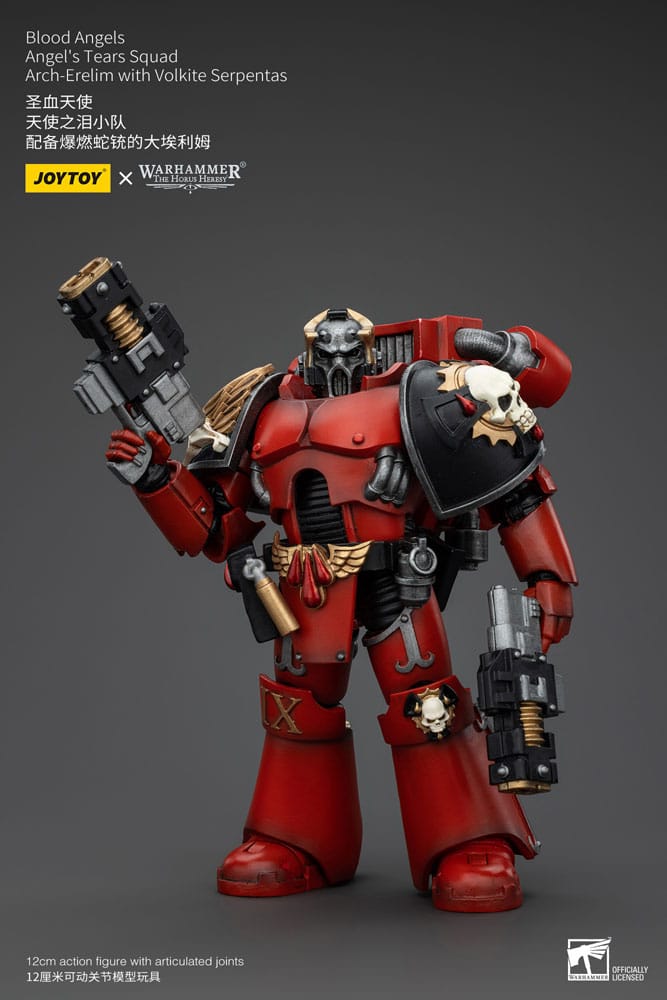 Warhammer The Horus Heresy Blood Angels Angel's Tears Squad Arch-Erelim with Volkite Serpentas 12 cm 1/18 Action Figure