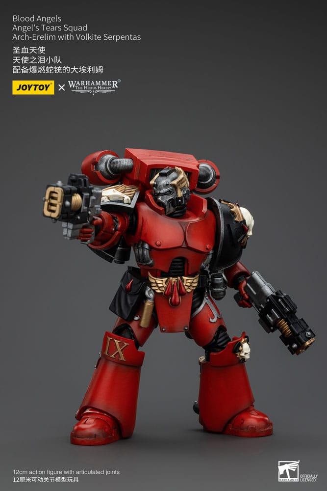 Warhammer The Horus Heresy Blood Angels Angel's Tears Squad Arch-Erelim with Volkite Serpentas 12 cm 1/18 Action Figure