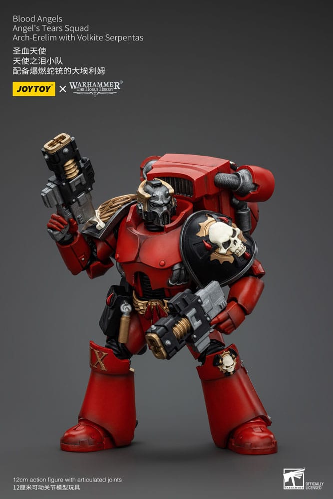 Warhammer The Horus Heresy Blood Angels Angel's Tears Squad Arch-Erelim with Volkite Serpentas 12 cm 1/18 Action Figure