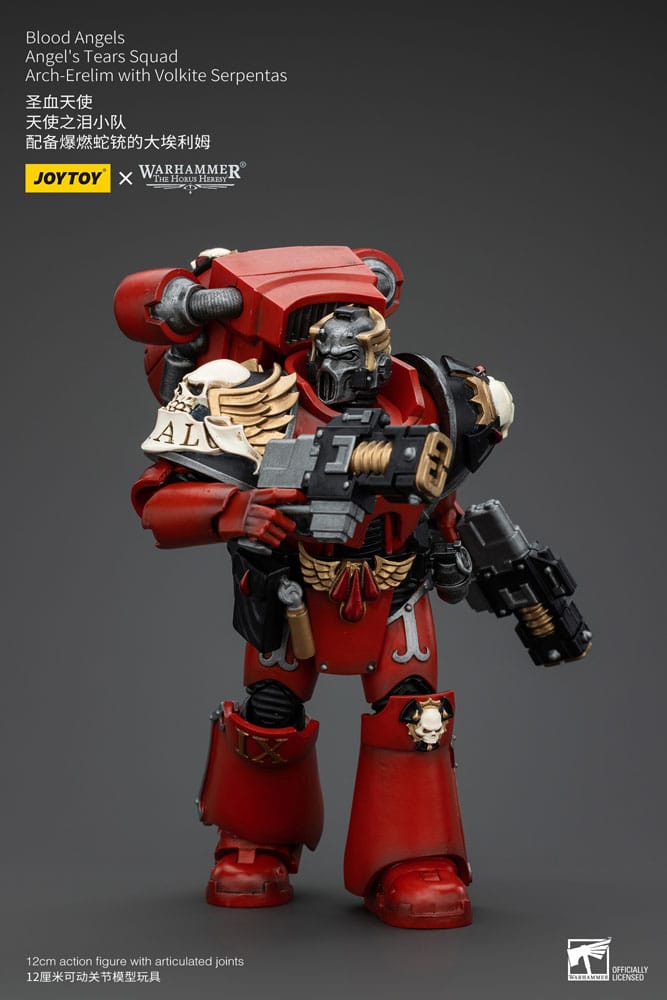 Warhammer The Horus Heresy Blood Angels Angel's Tears Squad Arch-Erelim with Volkite Serpentas 12 cm 1/18 Action Figure