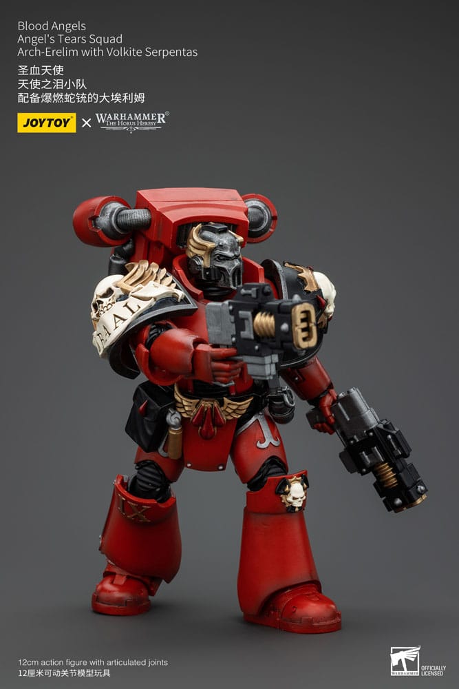 Warhammer The Horus Heresy Blood Angels Angel's Tears Squad Arch-Erelim with Volkite Serpentas 12 cm 1/18 Action Figure