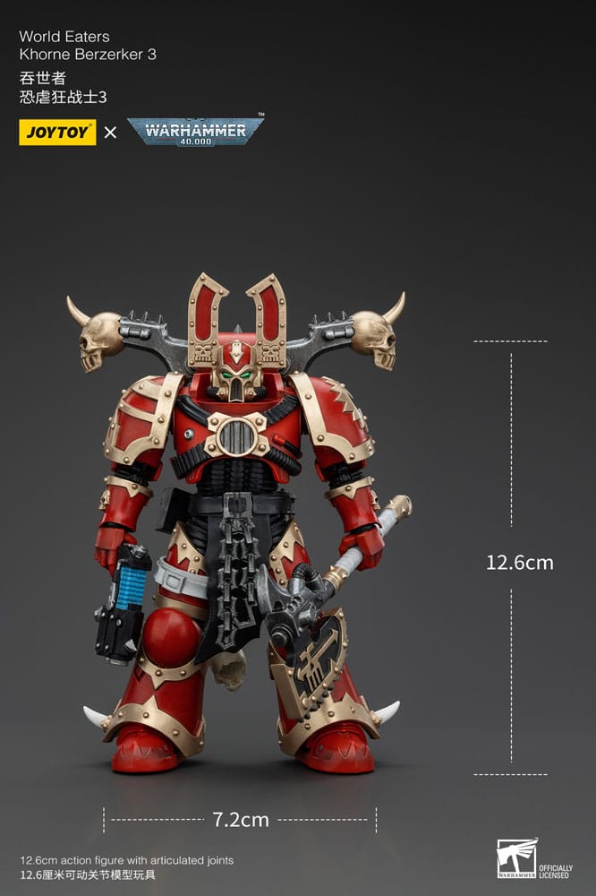Warhammer 40k World Eaters Khorne Berzerker 3 13 cm 1/18 Action Figure