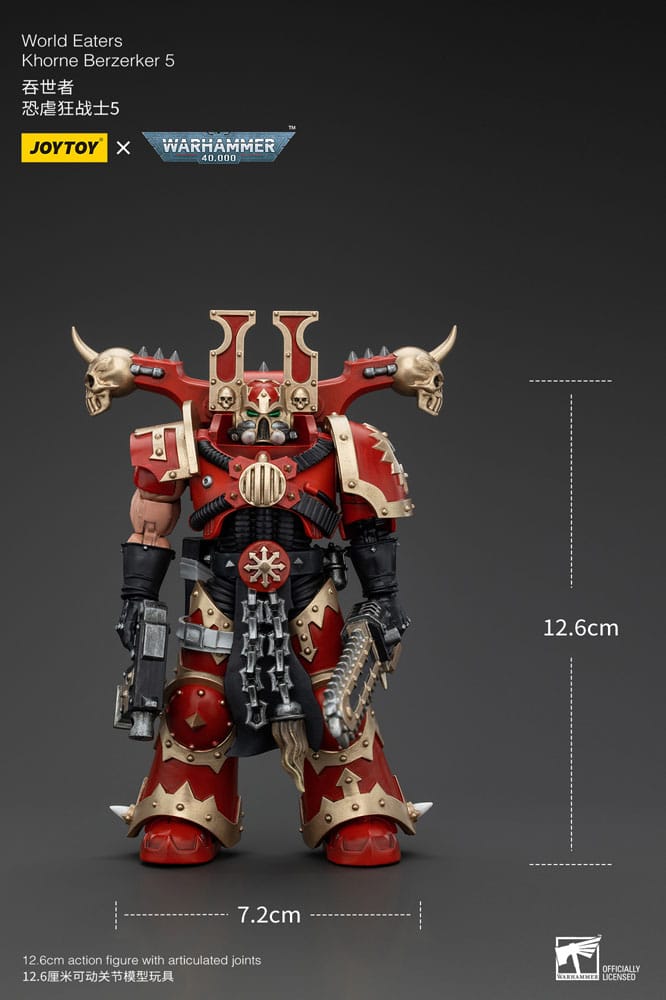Warhammer 40k World Eaters Khorne Berzerker 5 13 cm 1/18 Action Figure