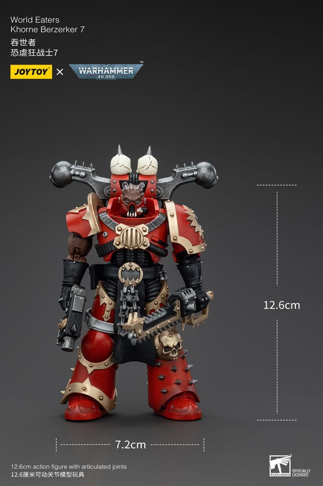 Warhammer 40k World Eaters Khorne Berzerker 7 13 cm 1/18 Action Figure