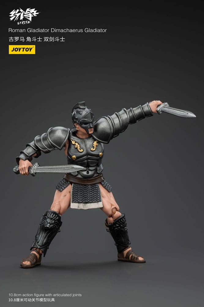 Strife Roman Gladiator Dimachaerus Gladiator 11 cm 1/18 Action Figure