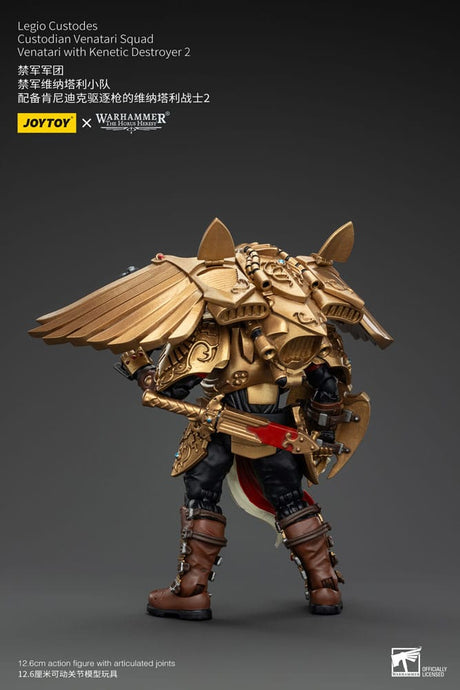 Warhammer The Horus Heresy Action Figure 1/18 Legio Custodes Custodian Venatari Squad Venatari with Kenetic Destroyer 2 13 cm