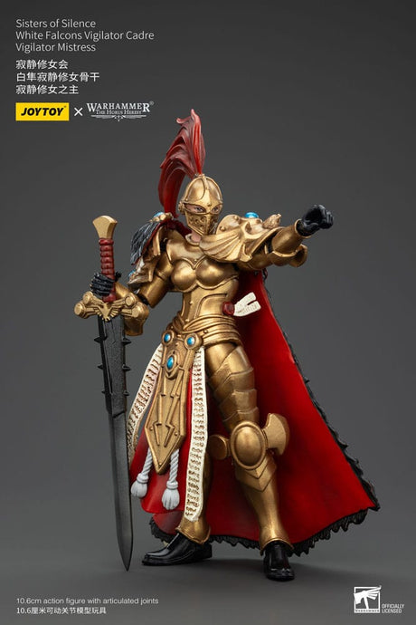 Warhammer The Horus Heresy Sisters of Silence White Falcons Vigilator Cadre Vigilator Mistress 19 cm Action Figure
