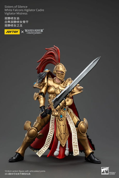 Warhammer The Horus Heresy Sisters of Silence White Falcons Vigilator Cadre Vigilator Mistress 19 cm Action Figure