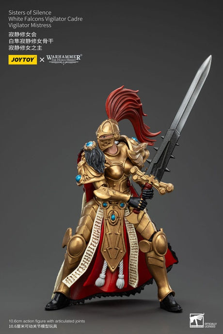 Warhammer The Horus Heresy Sisters of Silence White Falcons Vigilator Cadre Vigilator Mistress 19 cm Action Figure