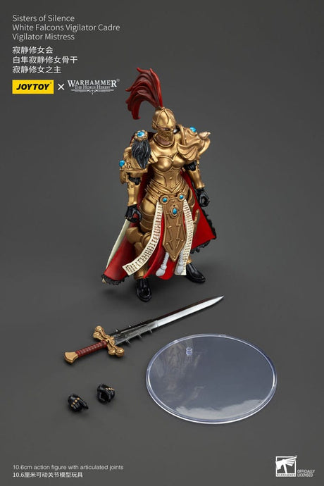 Warhammer The Horus Heresy Sisters of Silence White Falcons Vigilator Cadre Vigilator Mistress 19 cm Action Figure