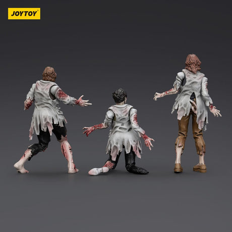 Zombie Dark Source Action Figures 3-Pack Scientists (Female) 8 cm