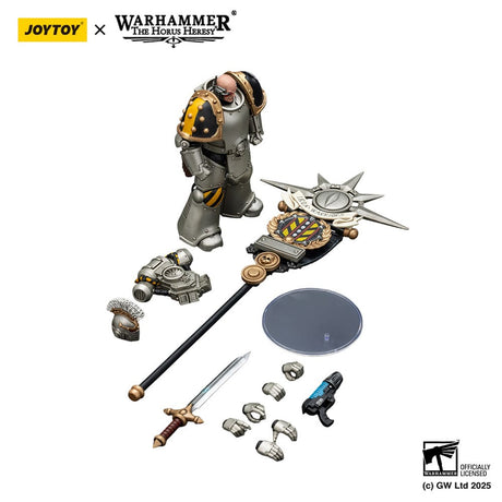 Warhammer The Horus Heresy Action Figure 1/18 lron Warriors Command Squad Chosen with Legion Standard 12 cm