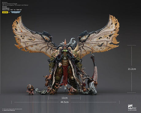 Warhammer 40k Action Figure 1/18 Mortarion Daemon Primarch of Nurgle with Ancient weapons The Lantern and Silence 21 cm